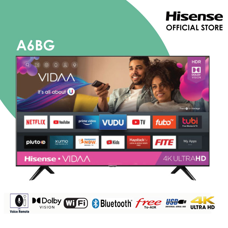 Hisense A6BG 43 inch 4K UHD HDR Smart TV