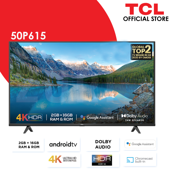 TCL P615 50 Inch 4K UHD Android TV